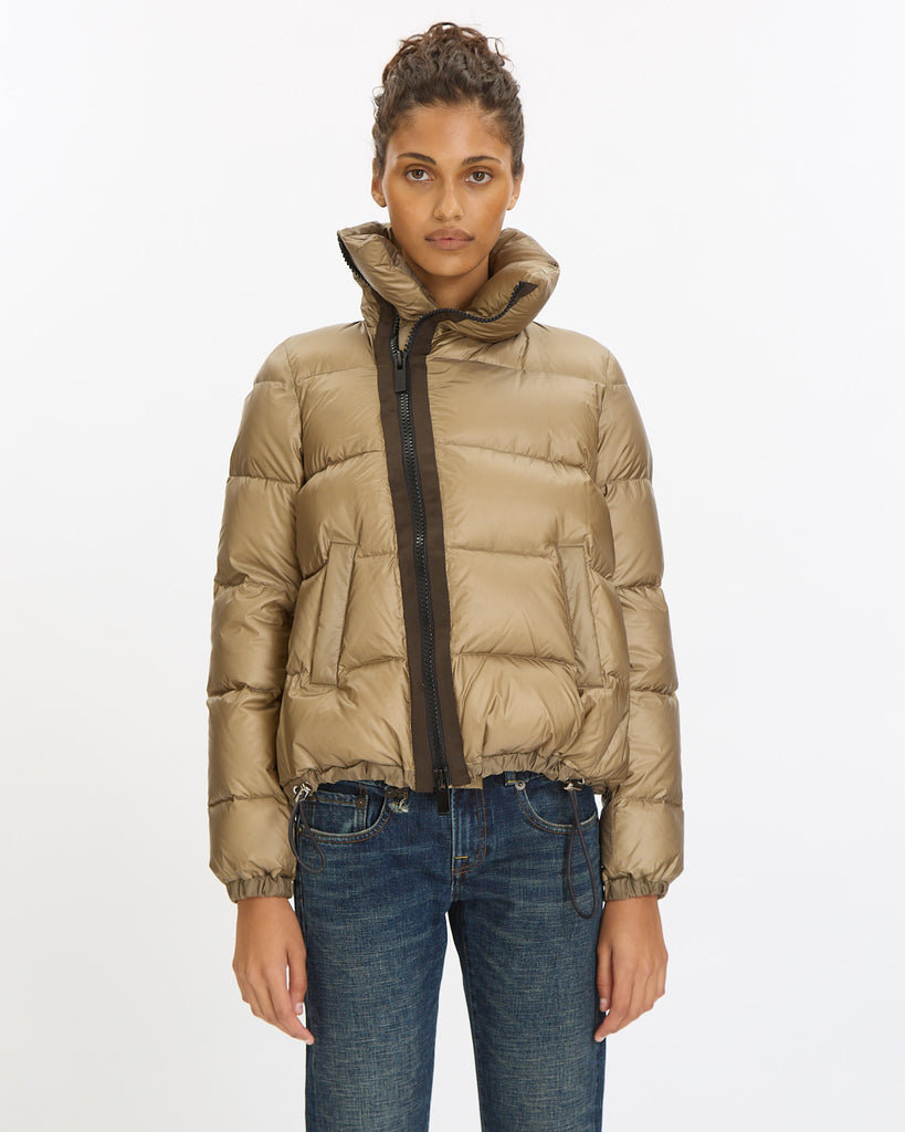 Sacai Puffer Jacket in beige