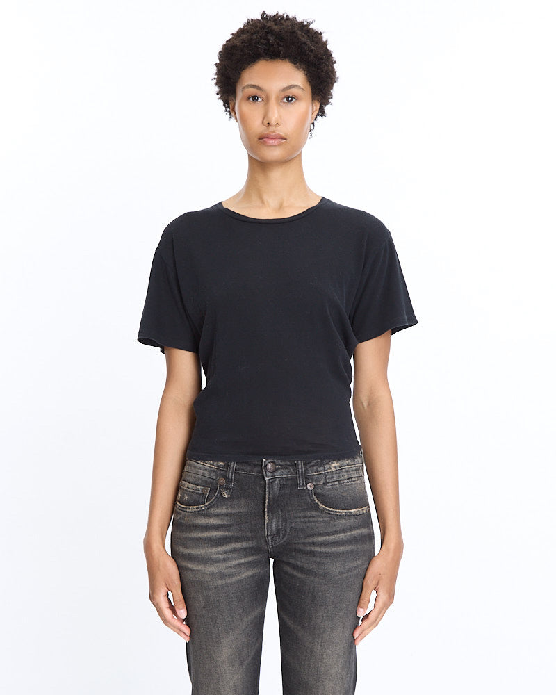 R13 Tight Waist Tee in black