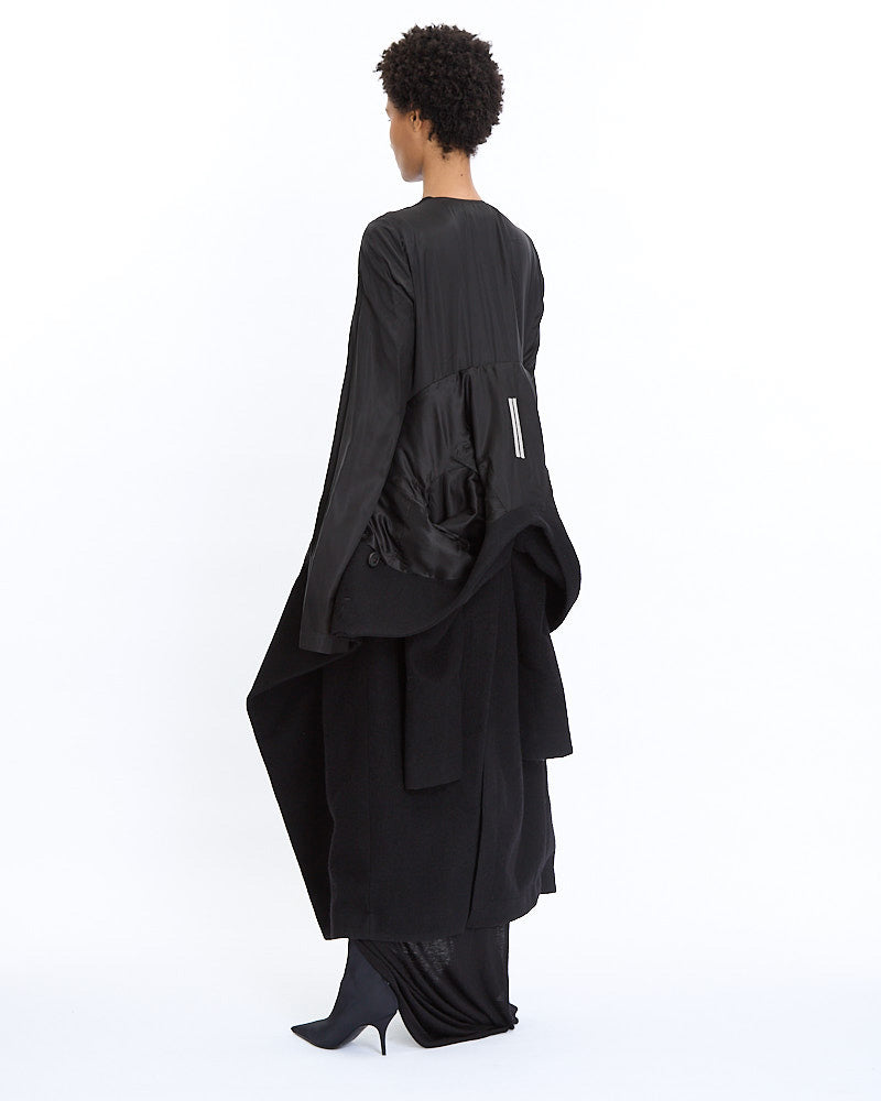 Rick Owens Museum Coat in black
