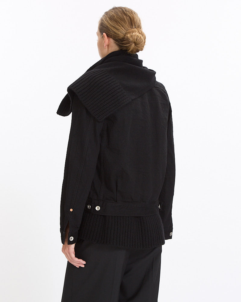 Denim x Wool Knit Jacket – 119 Corbo