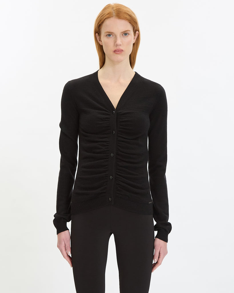 Balenciaga Ruching Cardigan