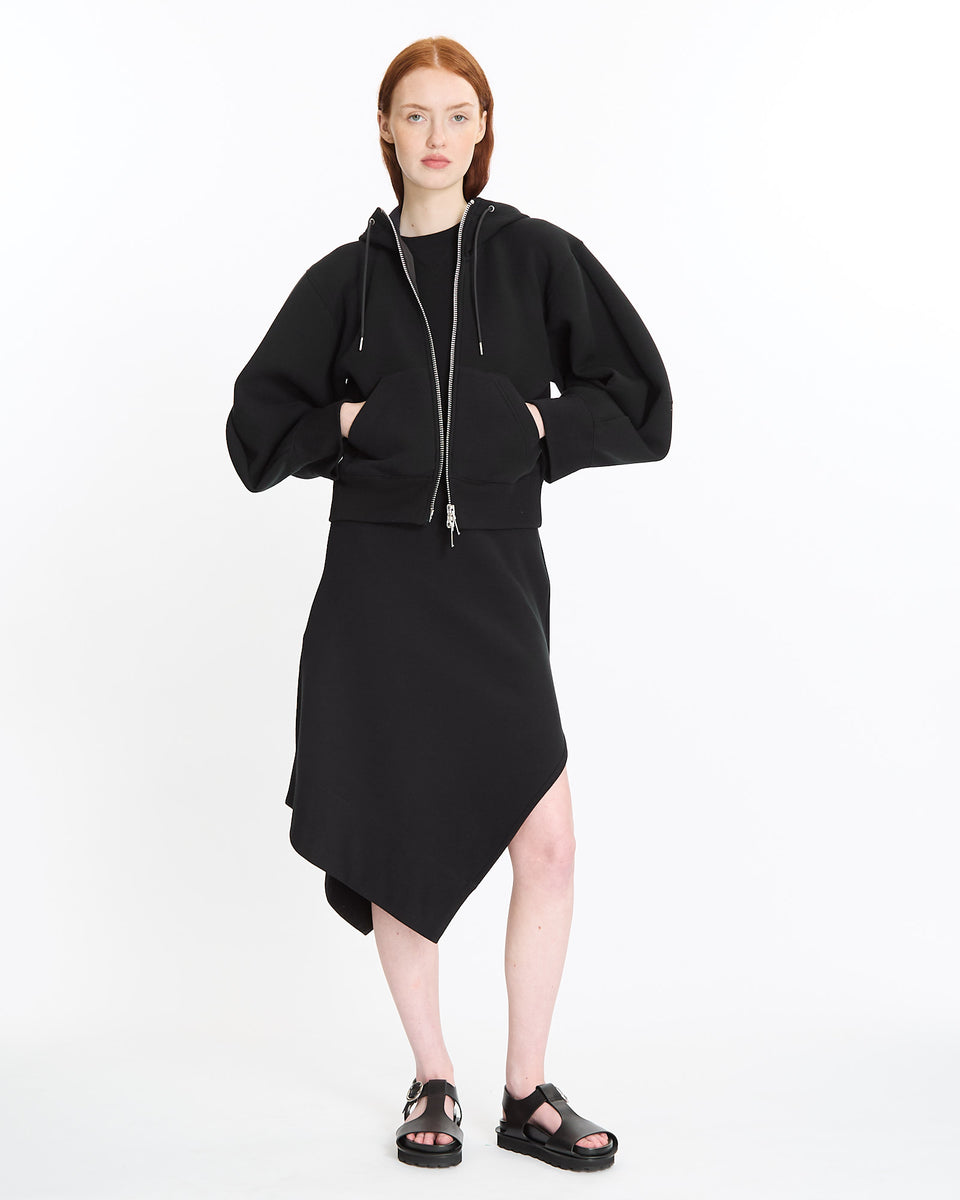 sacaiサカイ★ブラック Sponge Sweat ミニワンピース Sponge Sweat x Nylon Twill Dress | sacai Official Store