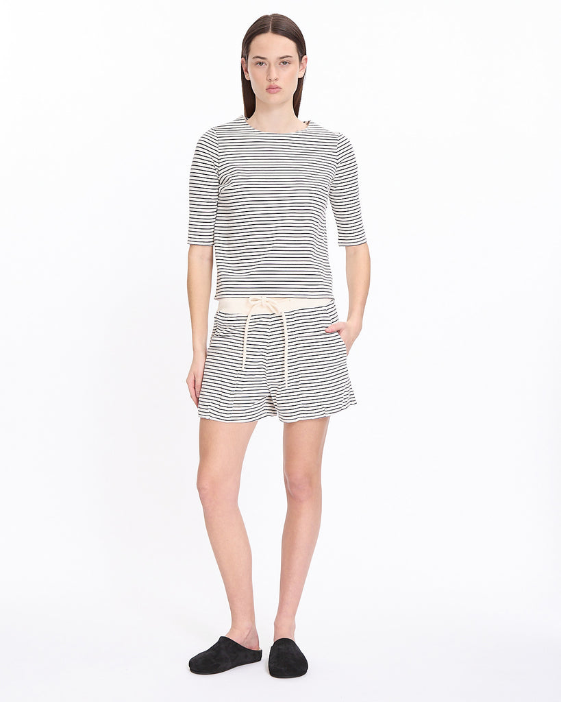 R13 Elbow Sleeve Stripe Tee