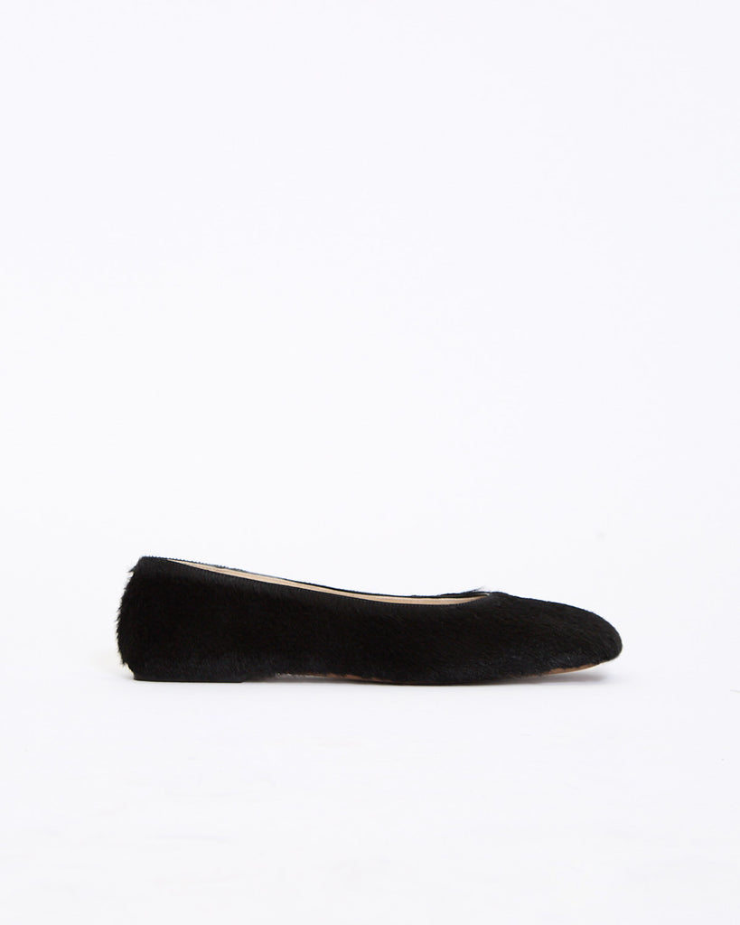 The Row Square Pony Ballet in black