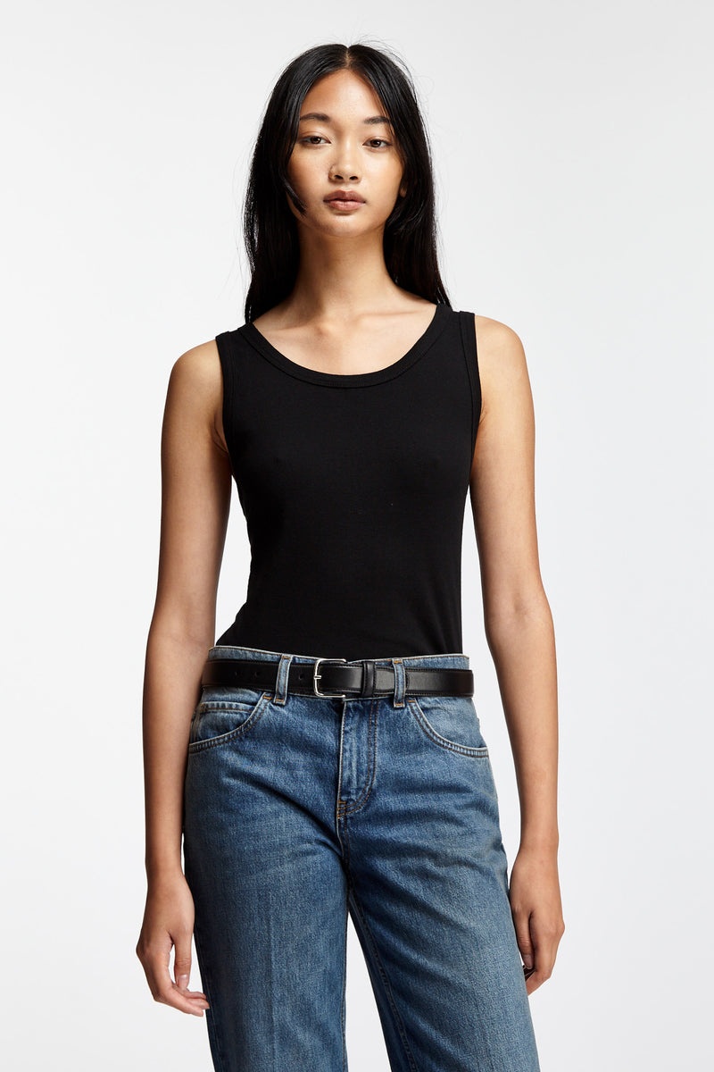 Tシャツ・カットソー [The Row] Frankie Tank Top in Organic Cotton Frankie Tank Top White in Organic Cotton – The Row