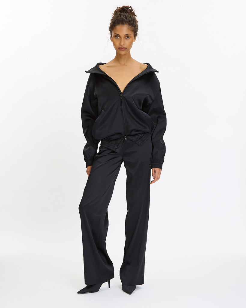 Balenciaga Off Shoulder Jacket in black