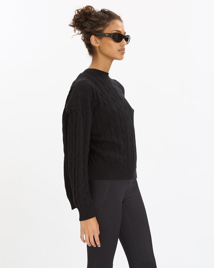 Balenciaga Semi Fitted Top in black