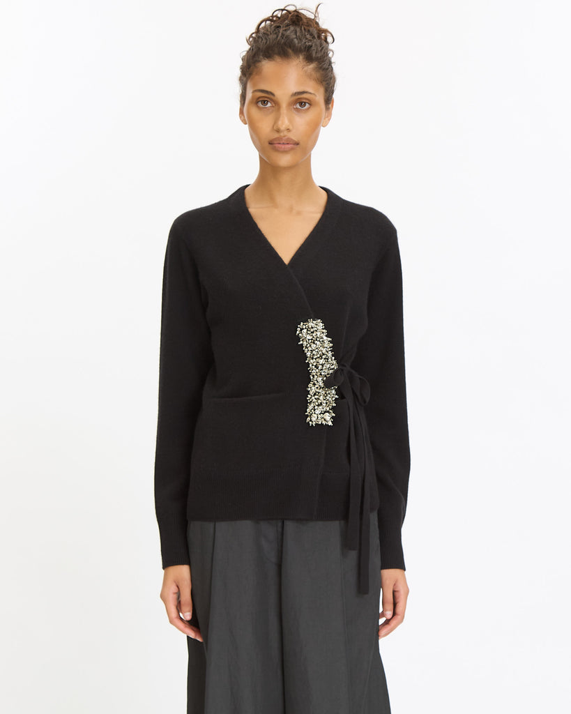 Dries Van Noten Tiah Cardigan in black