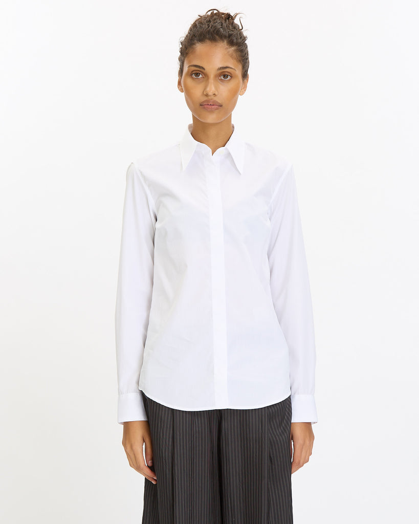 Dries Van Noten Chowy Shirt in white