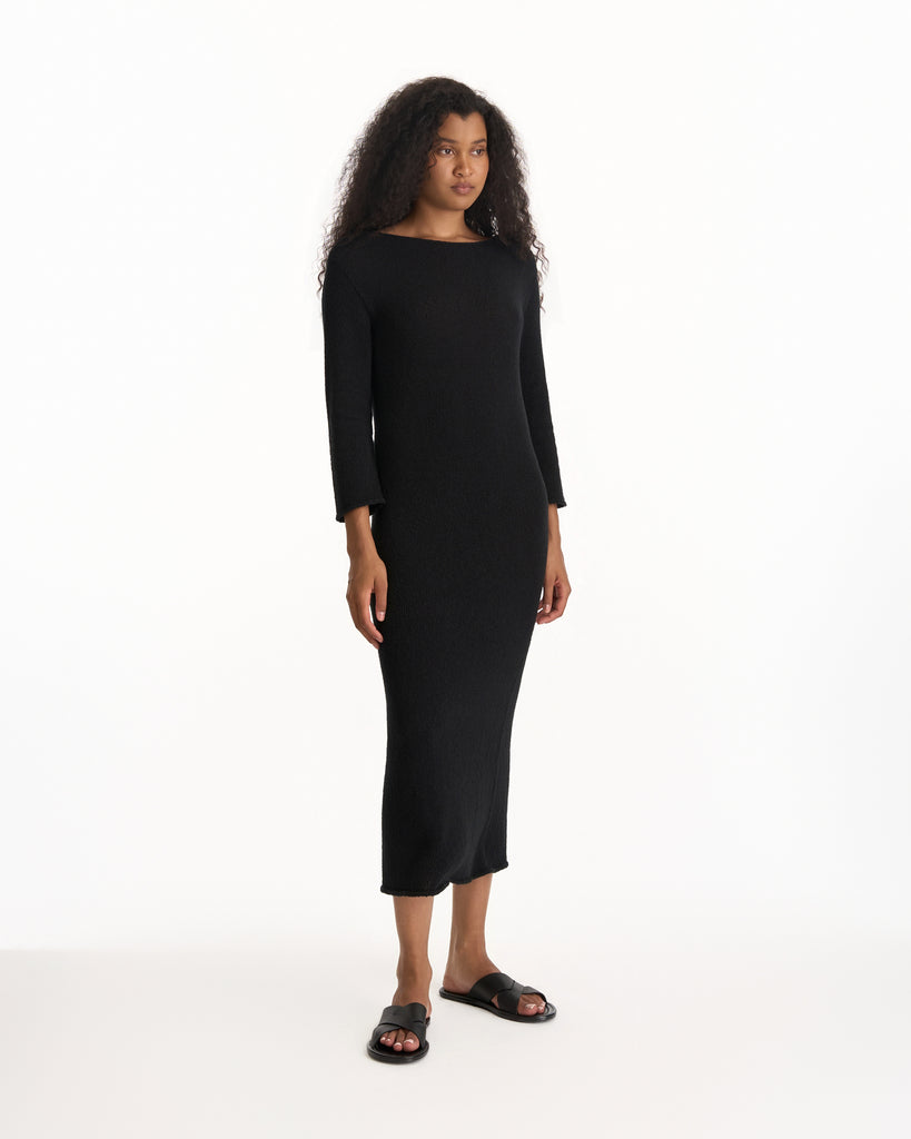 The Row Oreste Dress in black