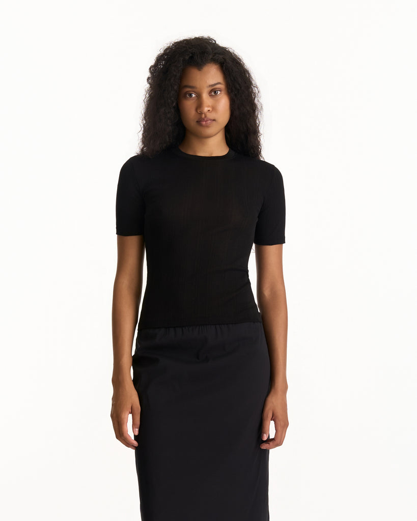 The Row Etina Top in black