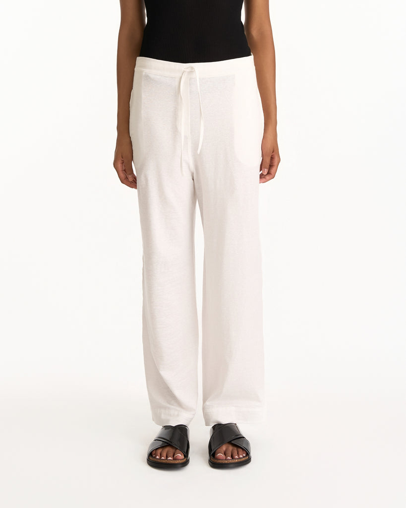 The Row Faz Pant in white