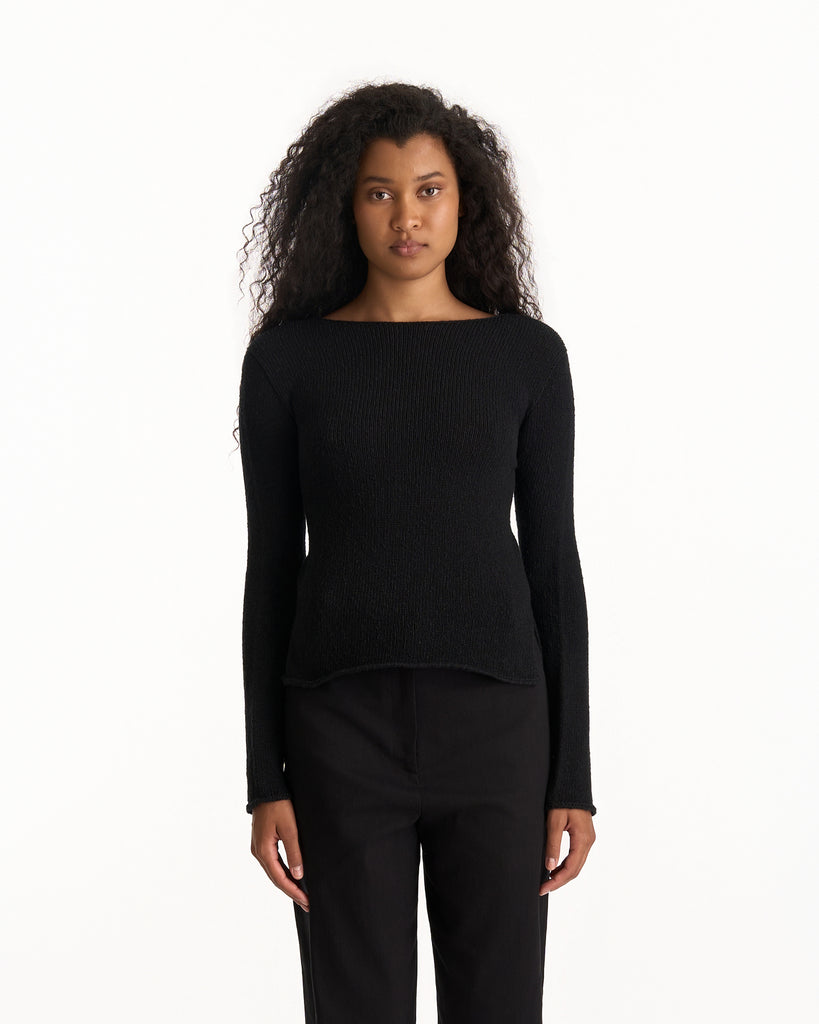 The Row Omiko Top in black 