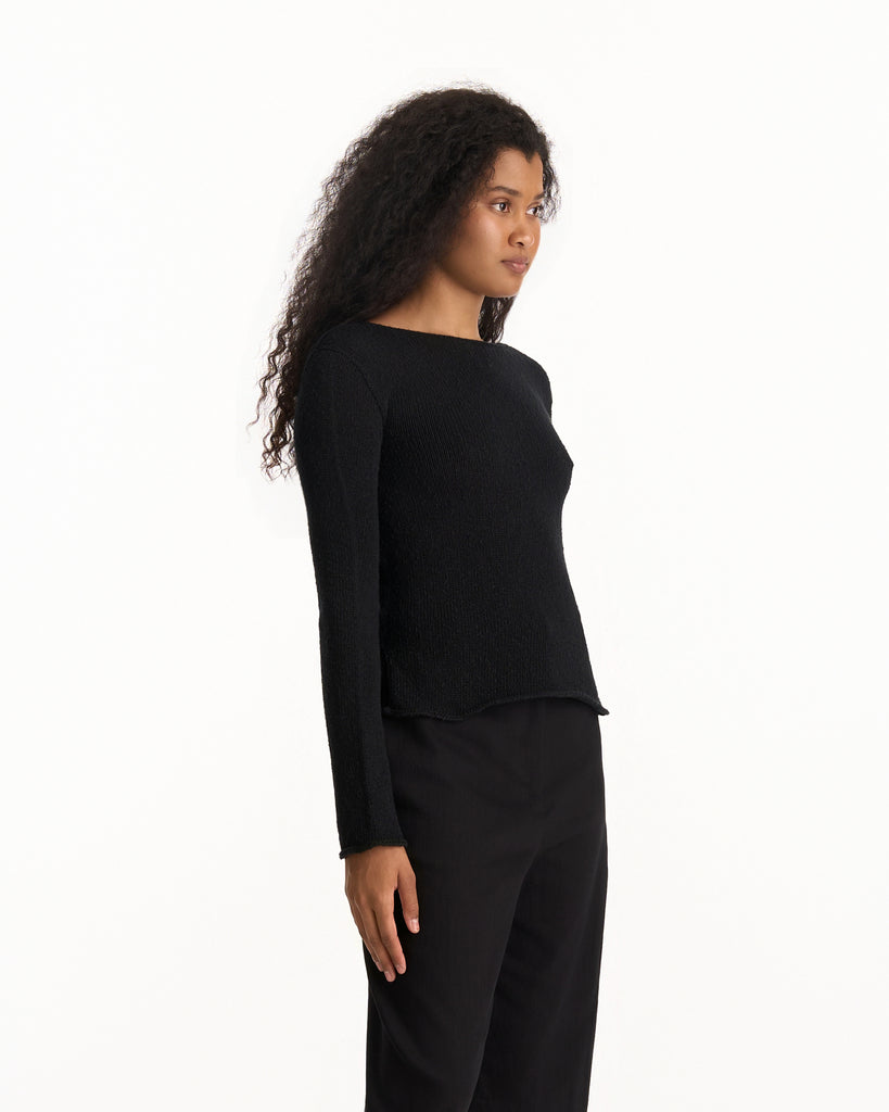 The Row Omiko Top in black 