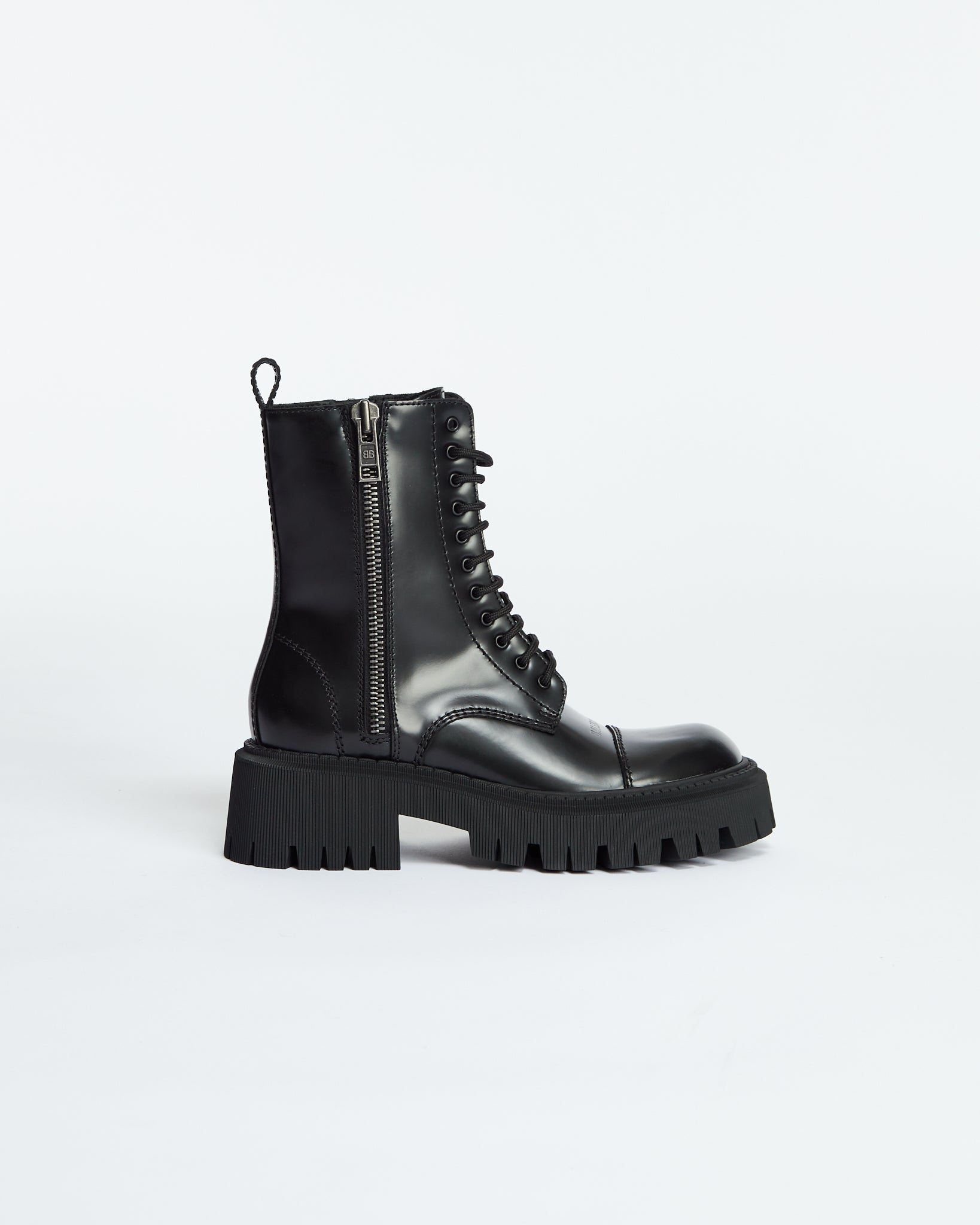 美品　BALENCIAGA TRACTOR 20MM 39 Balenciaga Tractor 20mm Zip Up Boot Black Men's