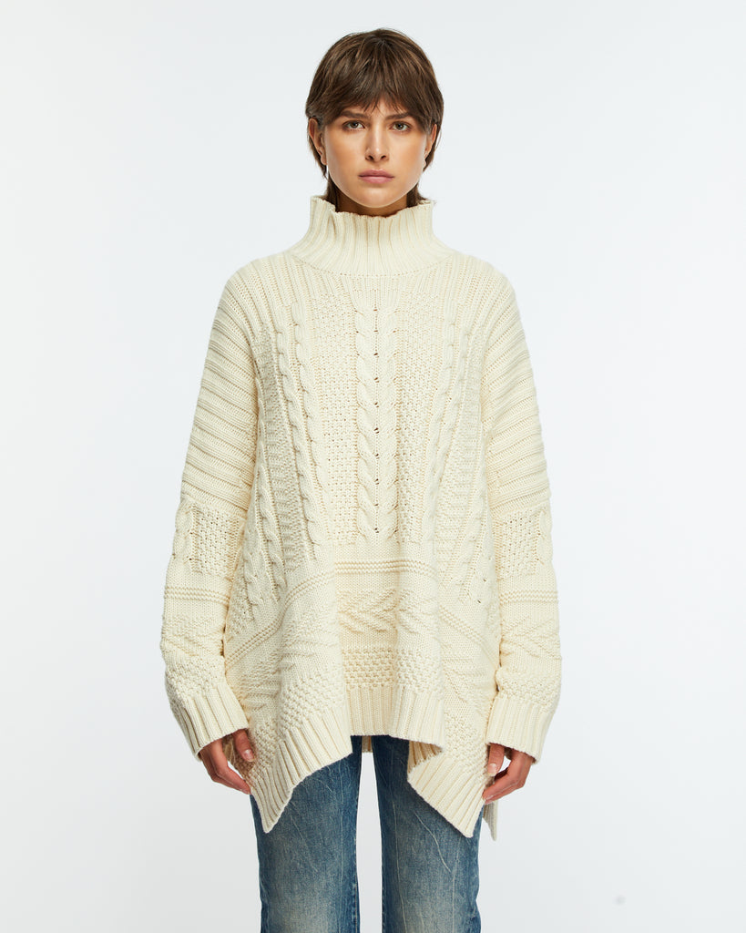 6397 Cable Poncho 