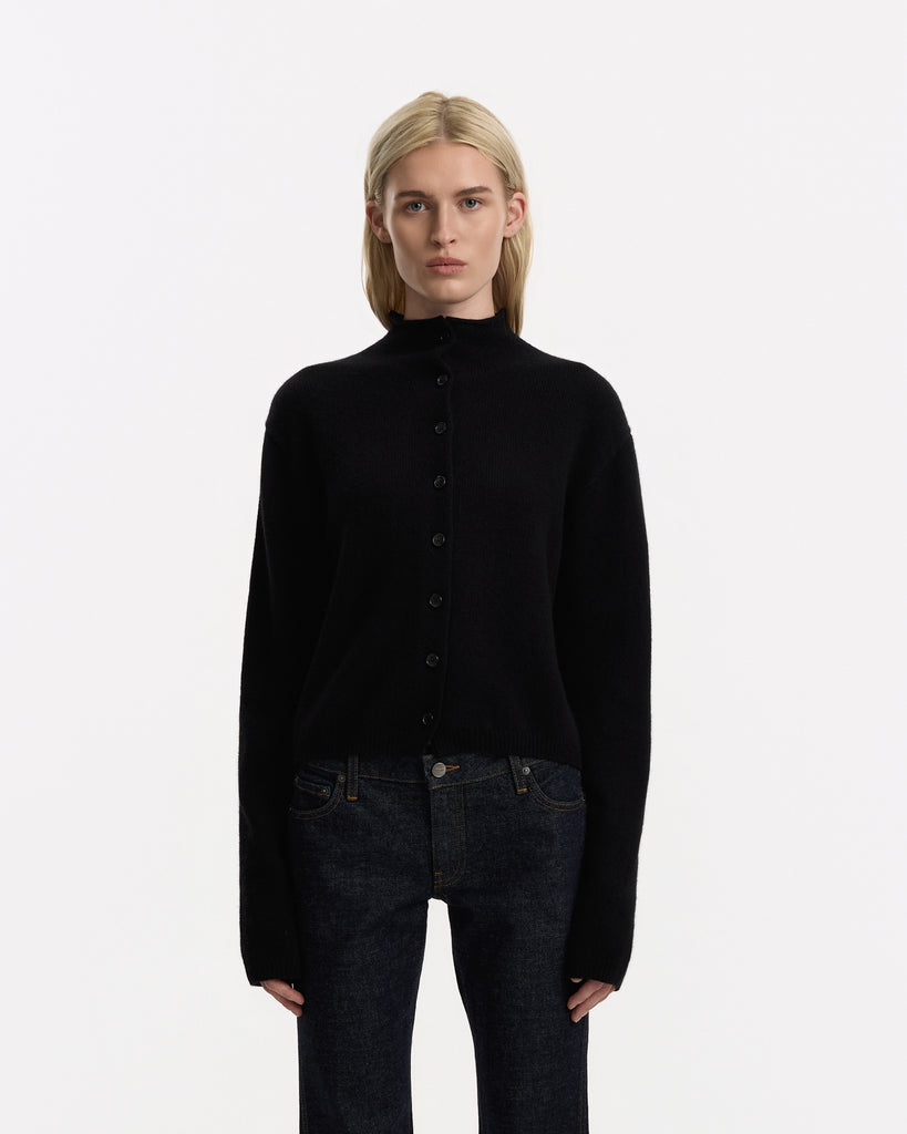 Khaite Annora Cardigan in black 