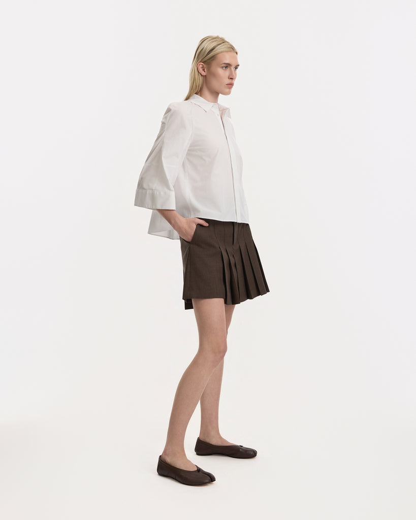 Sacai Suiting Shorts in brown 