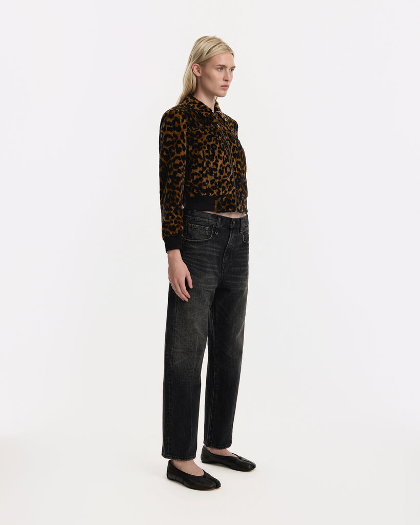 R13 Berlin Jacket in brown leopard