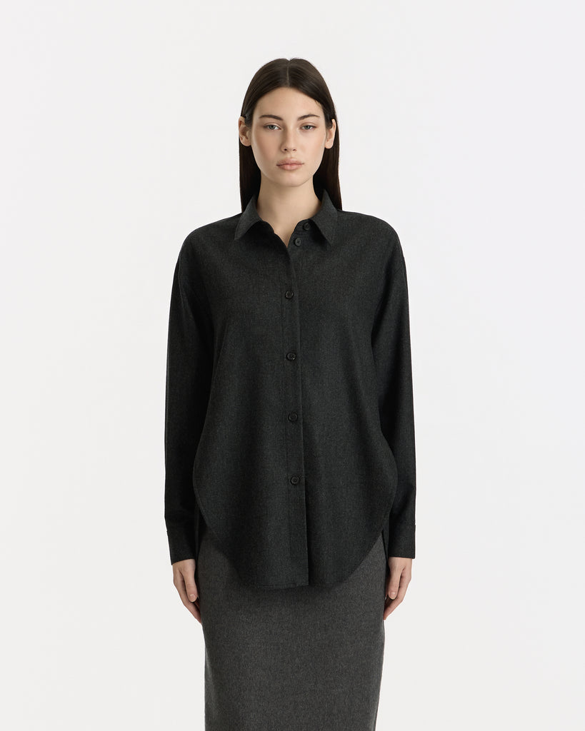 Khaite Goya Top in charcoal