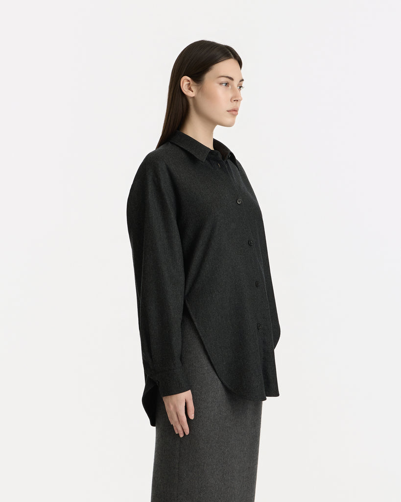 Khaite Goya Top in charcoal