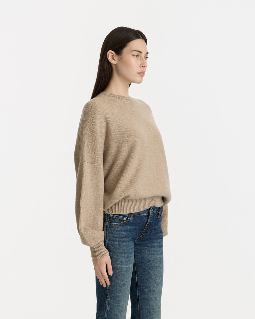 Khaite Margaux Sweater in putty