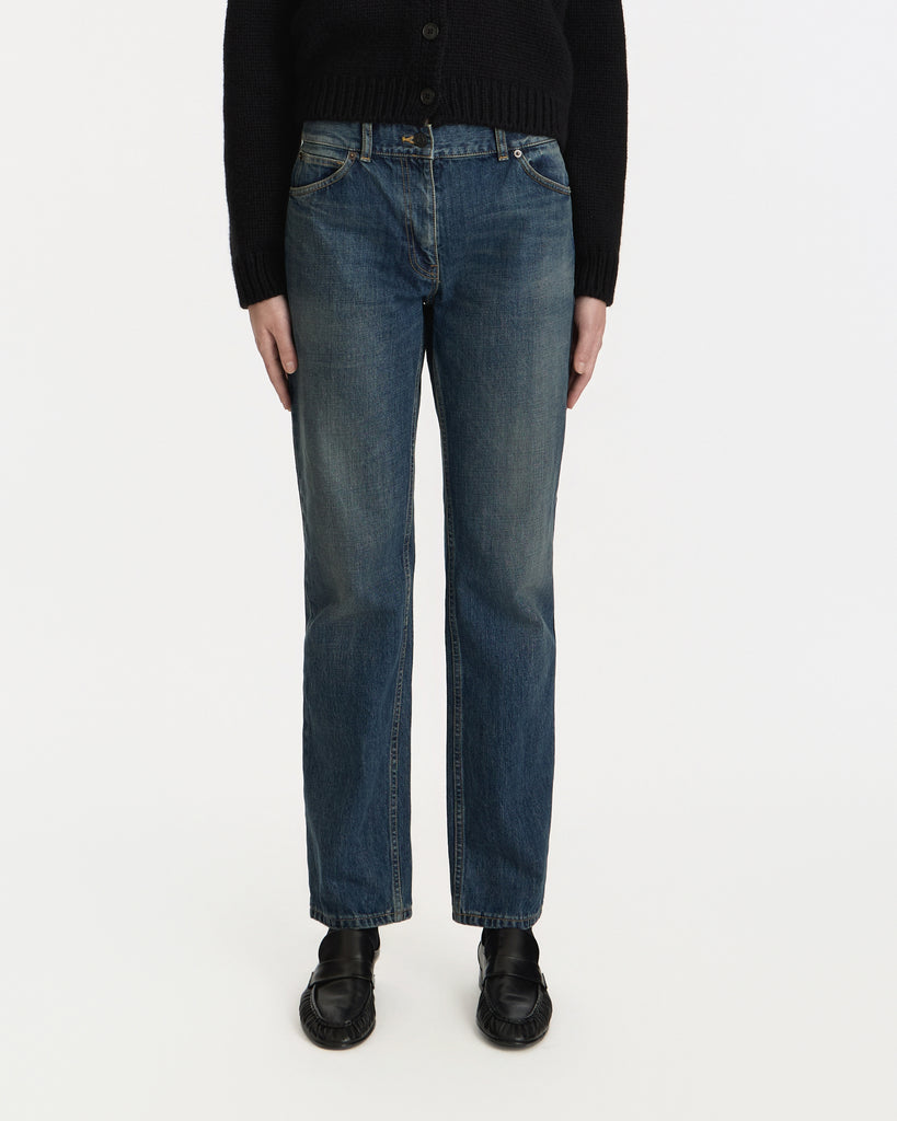The Row Dinni Jean in medium indigo 