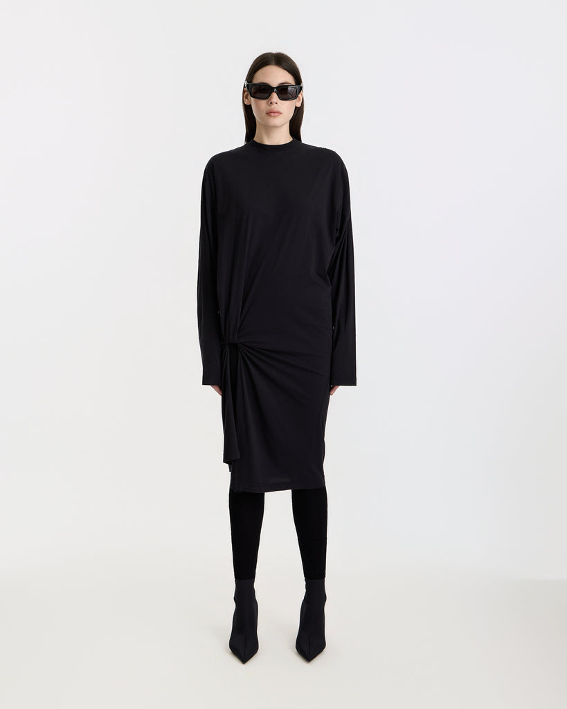 Balenciaga Tucked in Dress in black