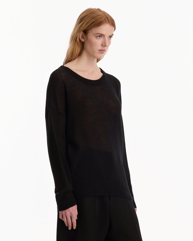 Balenciaga Boxy Foil Jumper in black