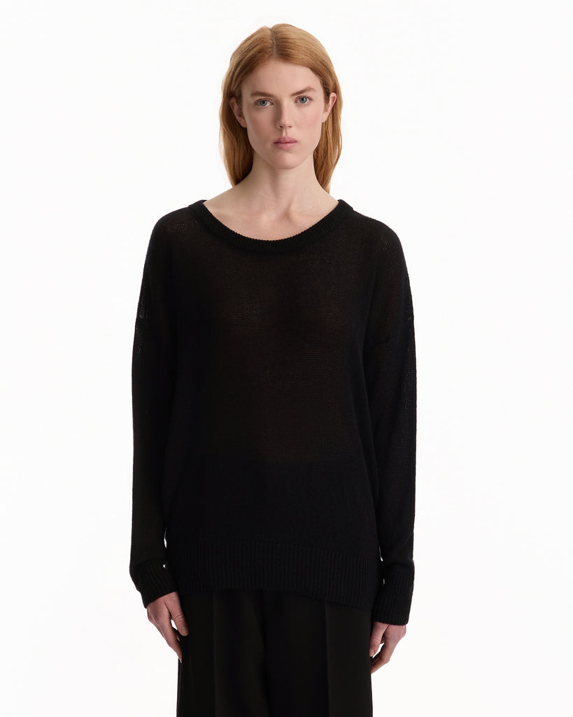 Balenciaga Boxy Foil Jumper in black