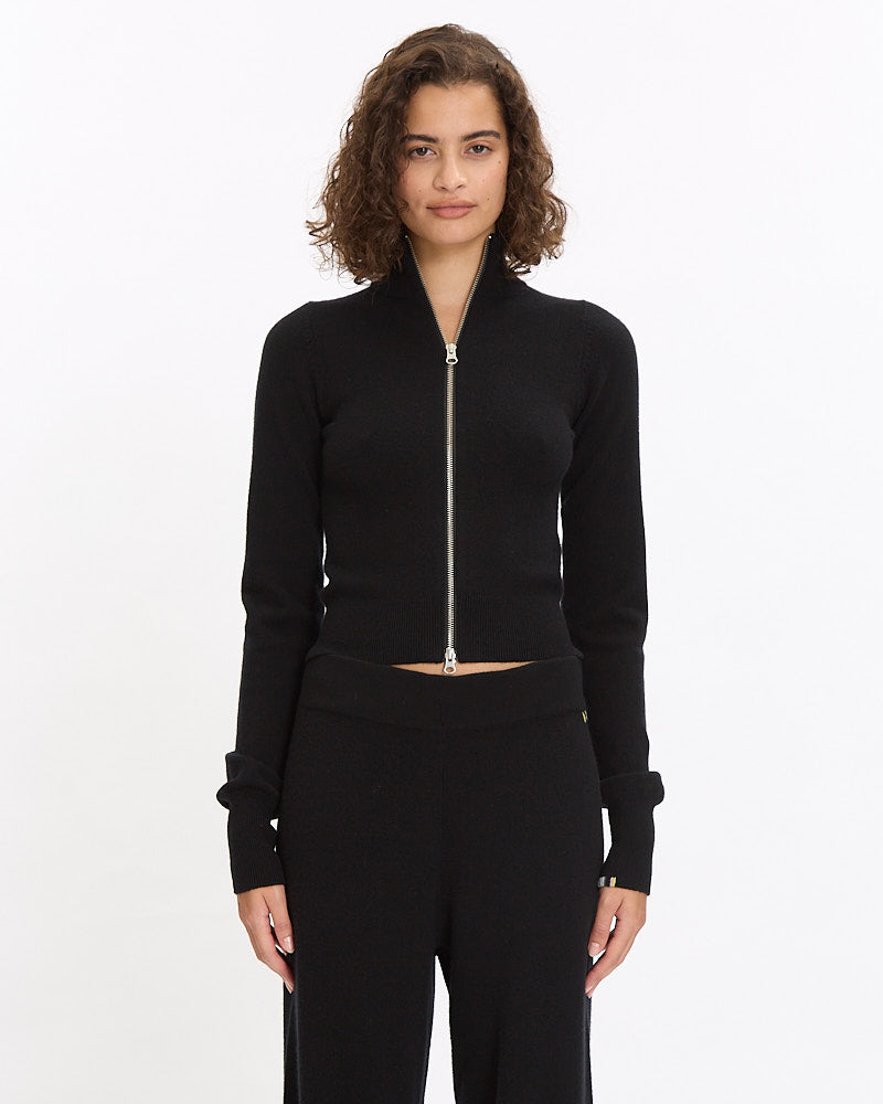 Extreme Cashmere N°302 Lemon Cardigan in raven