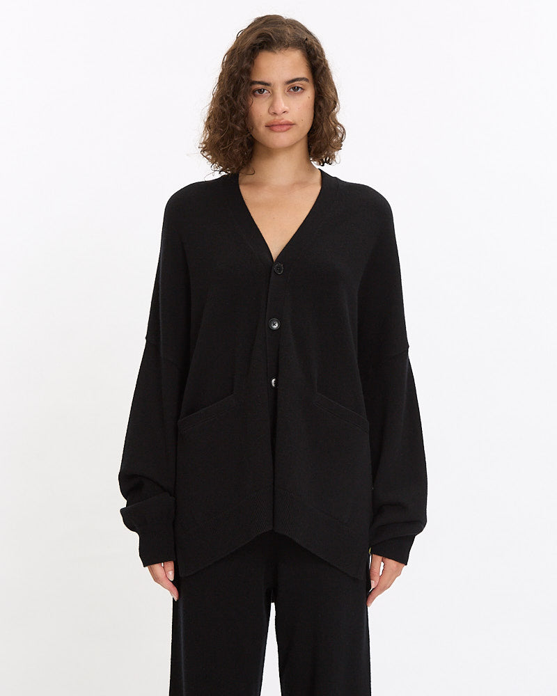Extreme Cashmere Nº24 Tokio Cardigan in raven
