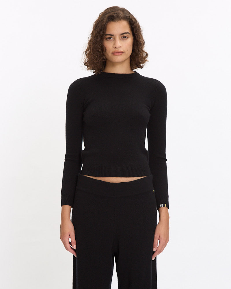 Extreme Cashmere N°98 Kid Sweater in raven