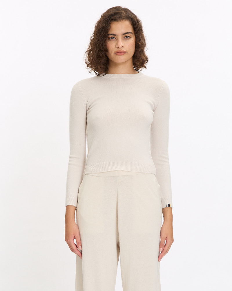 Extreme Cashmere N°98 Kid Sweater in chalk