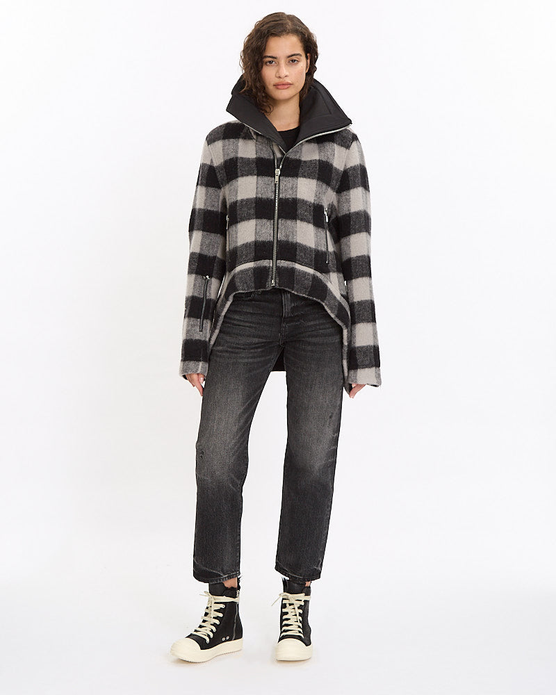 Rick Owens Exploder Jacket in black plaid