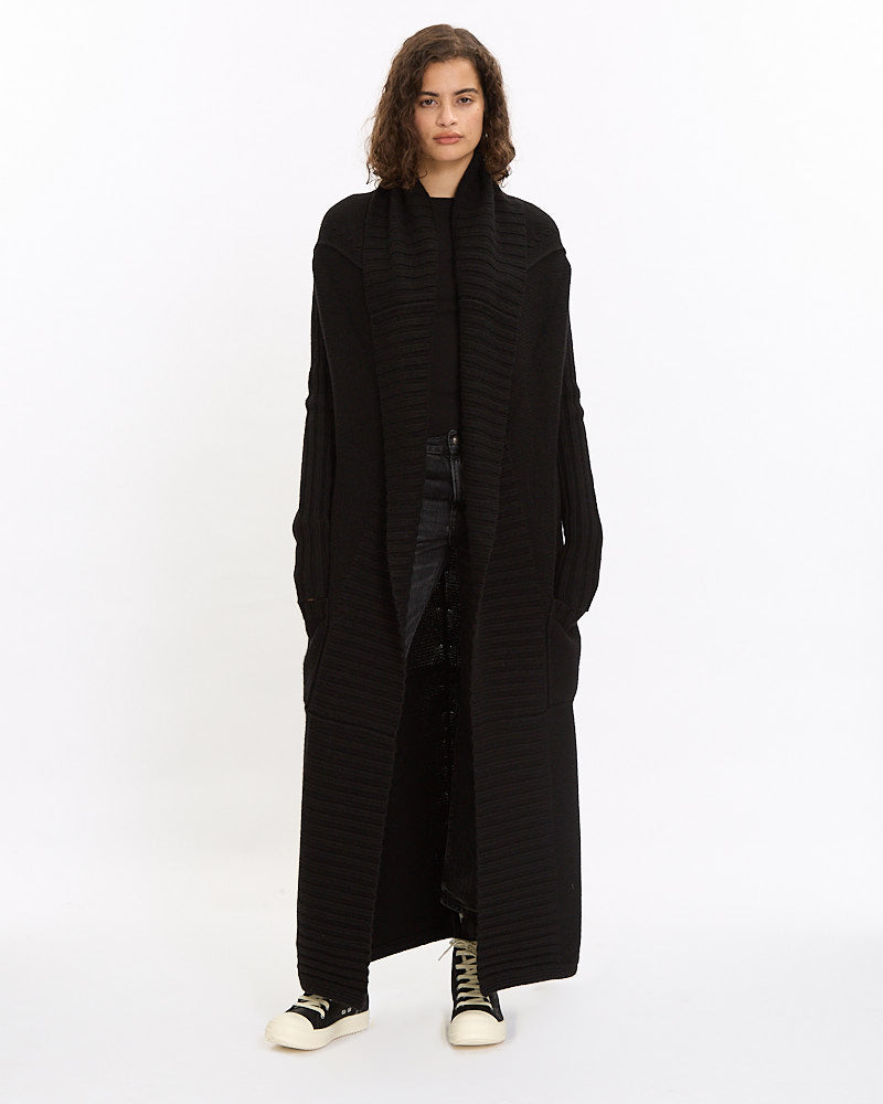 Rick Owens Maglia Cardigan in black