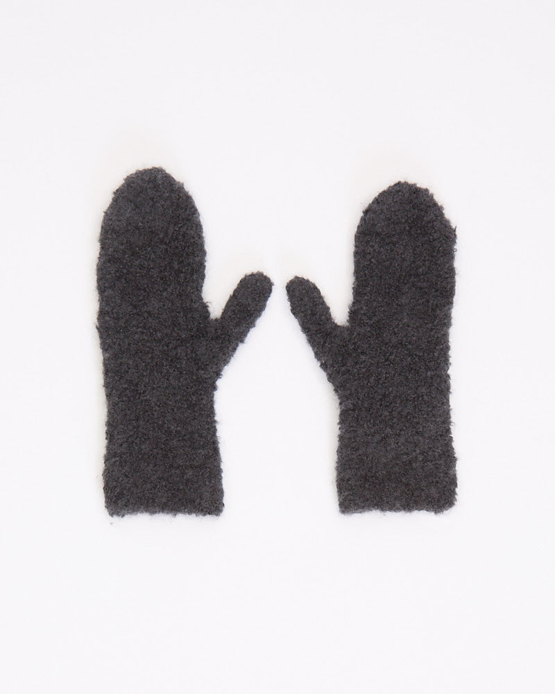 The Row Ladislas Mittens in faded black