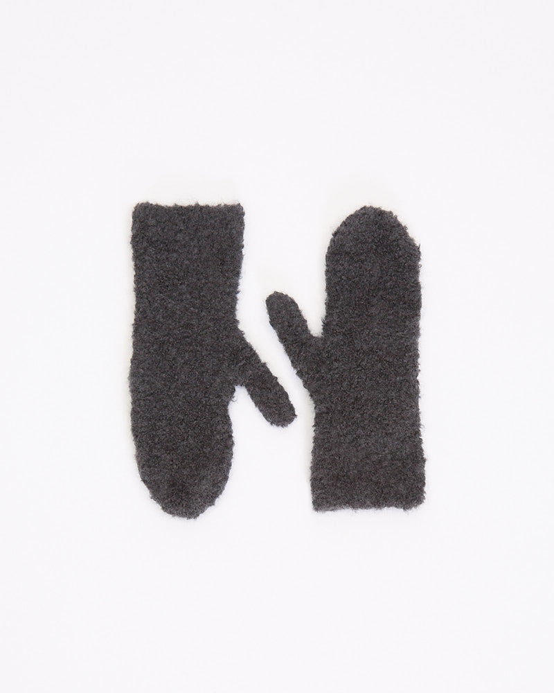 The Row Ladislas Mittens in faded black