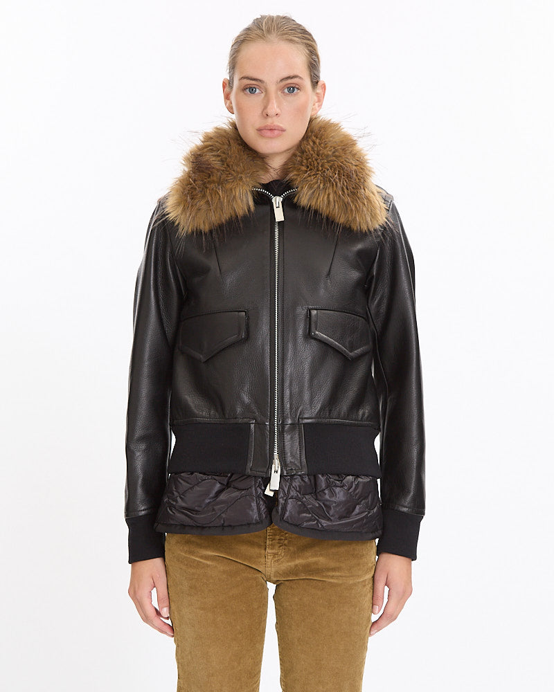 Sacai Leather Blousen