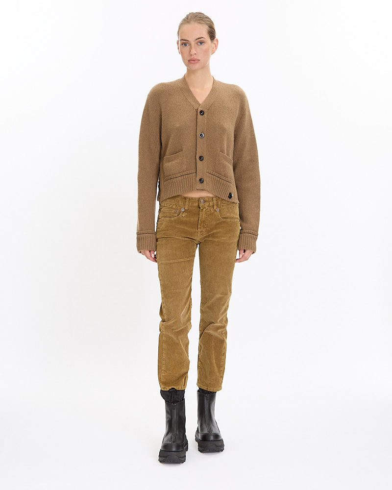 Sacai Cashmere Knit Cardigan in beige