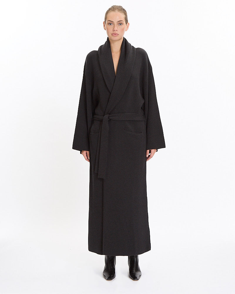 La Collection Suki Cardicoat in dark grey