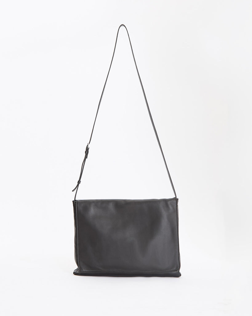 The Row Nan Messenger Bag in black
