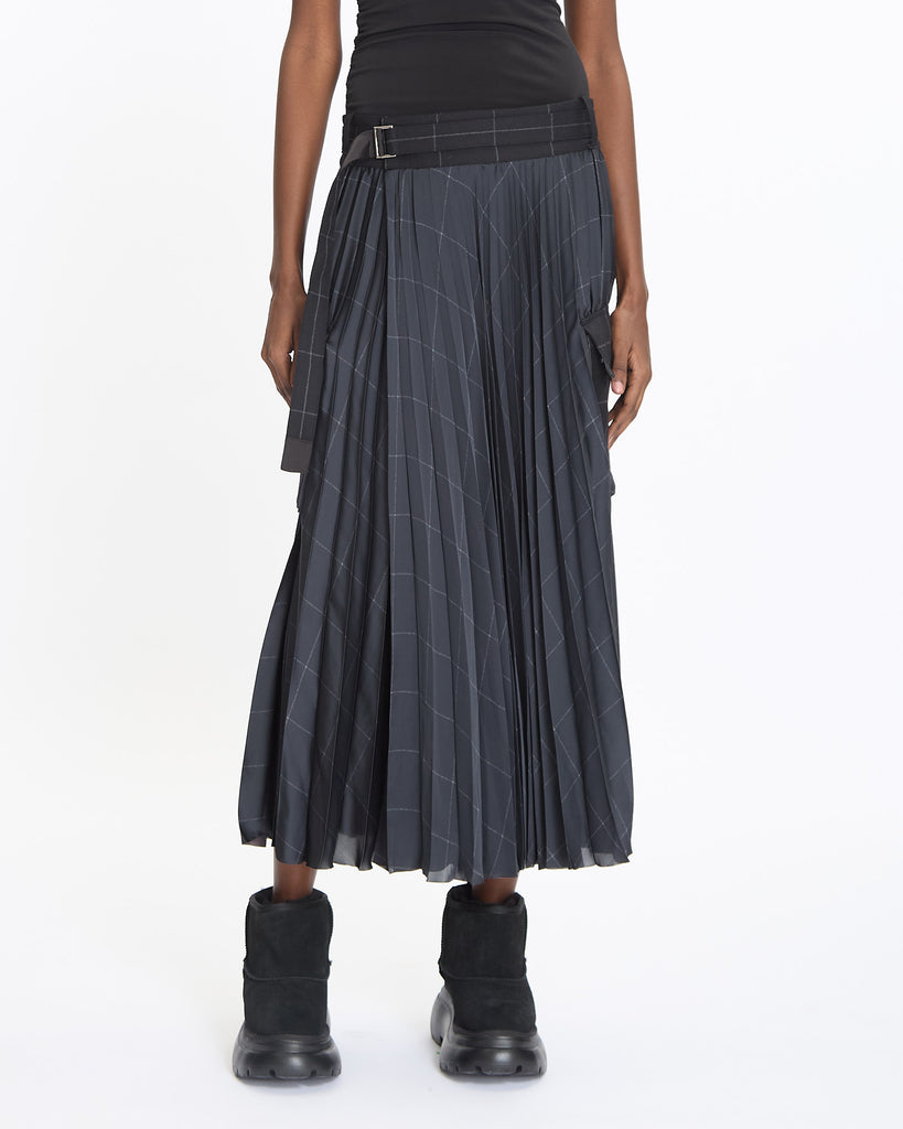 Sacai Windowpane Skirt