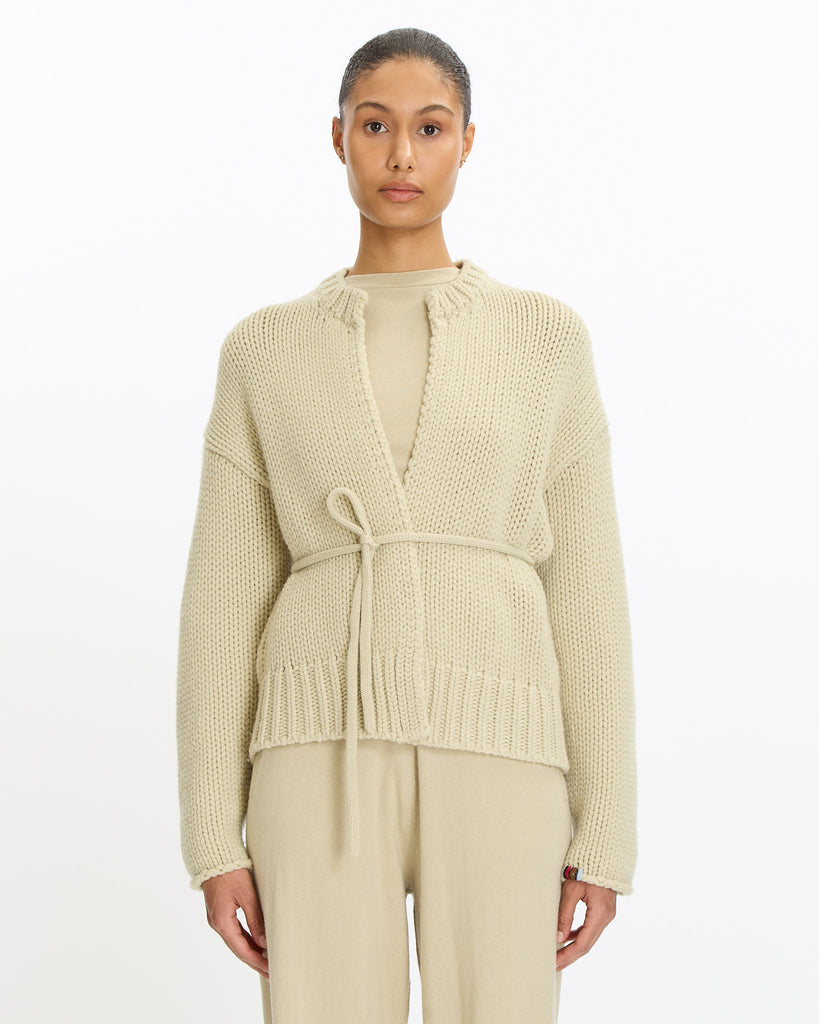 Extreme Cashmere N°384 Ginza Cardigan in desert 