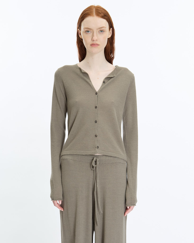 Lauren Manoogian Fine Crewneck Cardigan