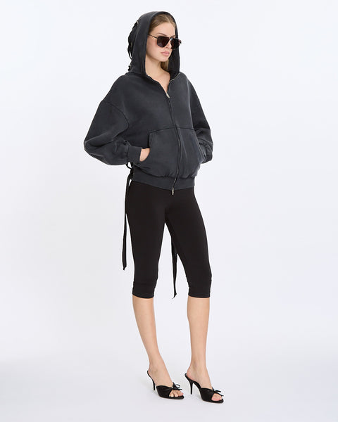 完売品 Smyeon Compact lace zip hoodie FRENCH TERRY SIDE ZIP HOODIE(M Black): S'YTE｜THE SHOP YOHJI