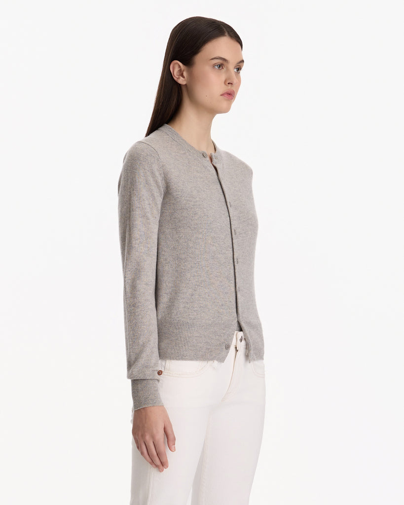 Extreme Cashmere N°300 Little 2 Cardigan in grey