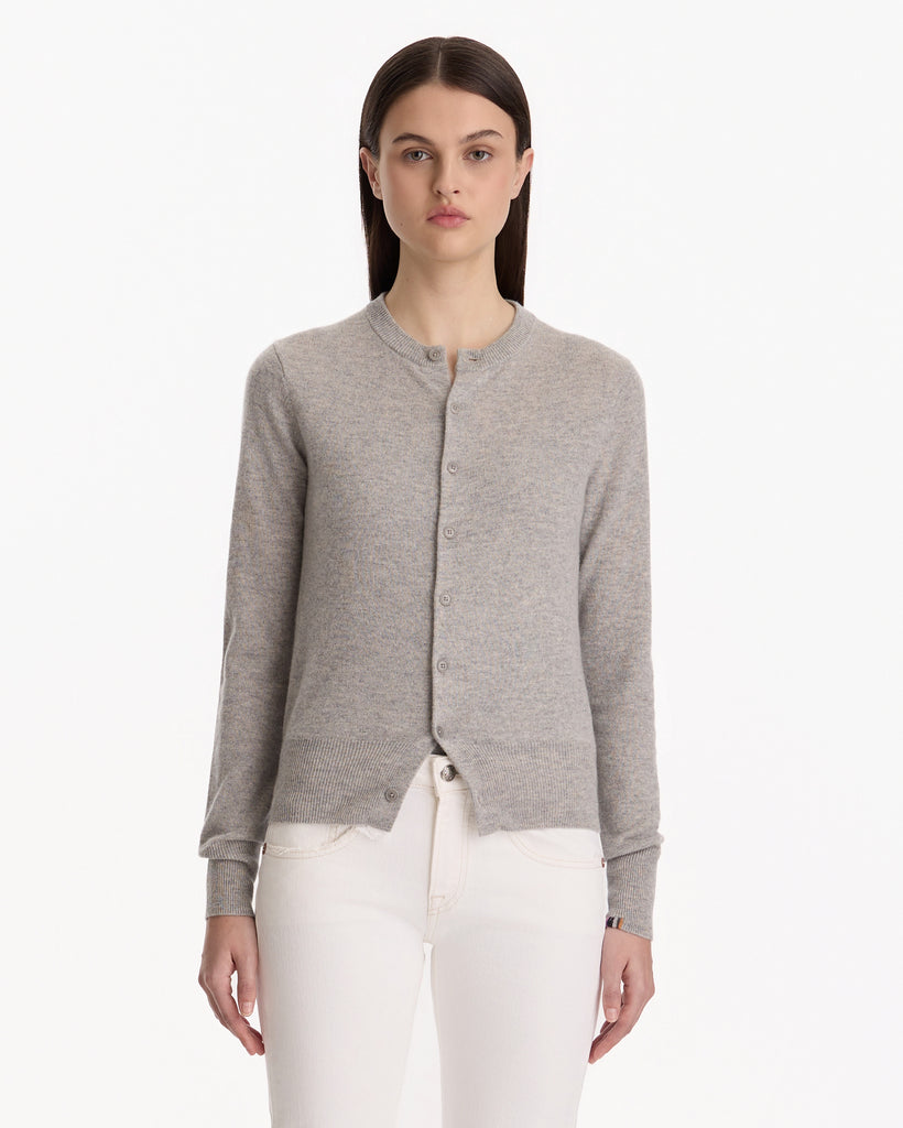 Extreme Cashmere N°300 Little 2 Cardigan in grey