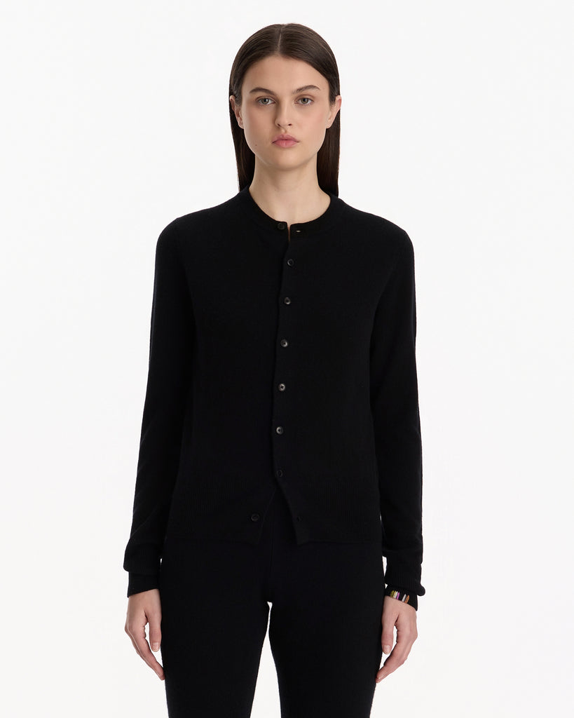 Extreme Cashmere N°300 Little 2 Cardigan in raven