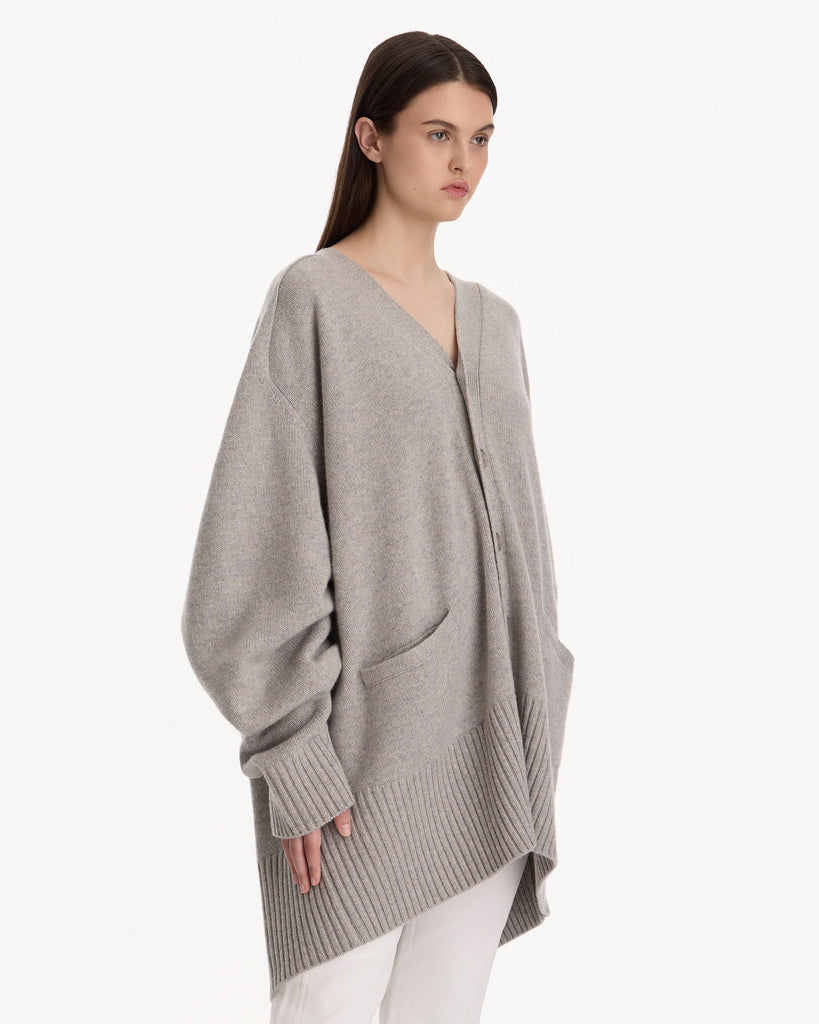 Extreme Cashmere N°378 Taurus Cardigan in grey
